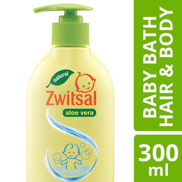 Zwitsal Baby Bath Natural Hair &amp; Body Aloe Vera 300 ml