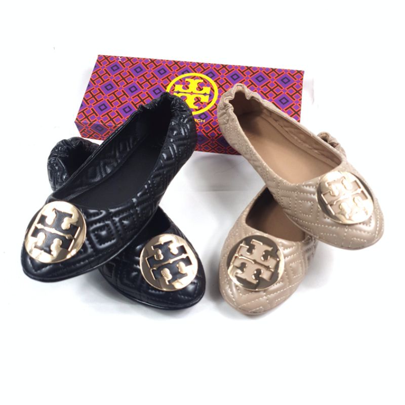 Tory Burch Ballerina Taiga Flat Shoes