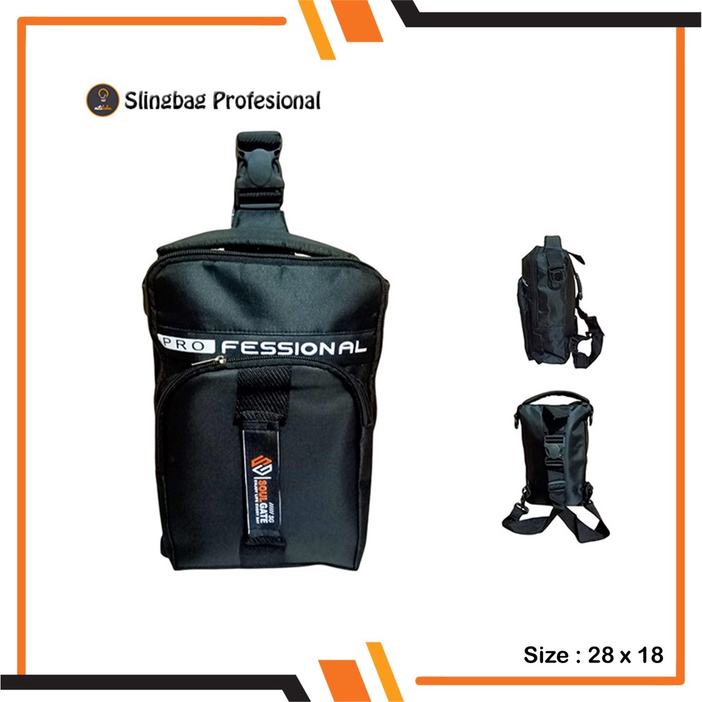 Tas Slingbag Profesional Pria Cowok Bisa Jadi Ransel