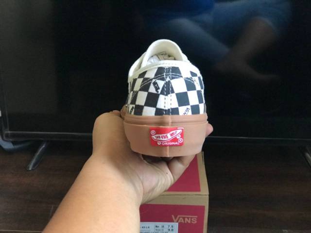 100% PREMIUM VANS AUTHENTIC CHECKERBOARD LIGHT GUM WAFFLE DT