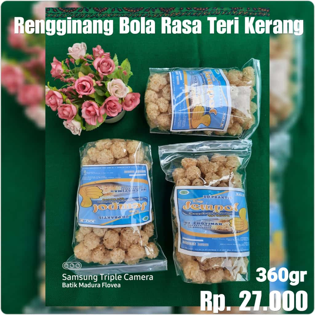 

Camilan Khas Madura Rengginang Bola Teri Kerang (JEMPOL)