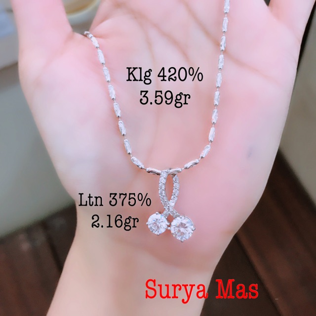 Liontin emas asli 375%