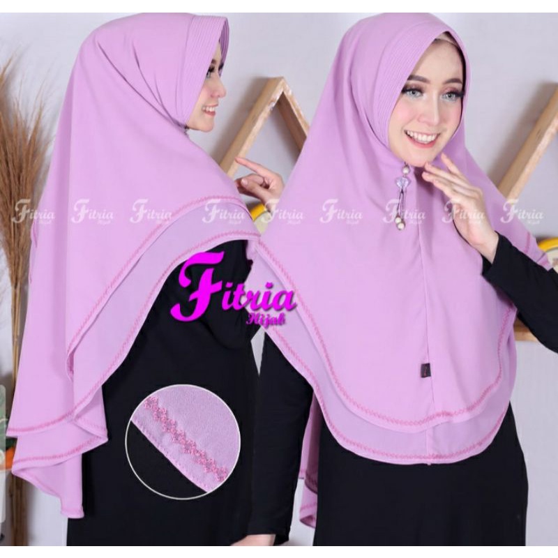 Khimar picot chrocet