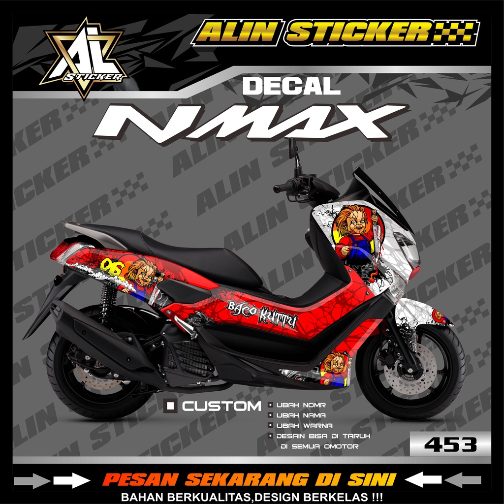 453 Decal Nmax 2019 Full Body / Decal Custom NMAX Desain baby doll FULL BODY