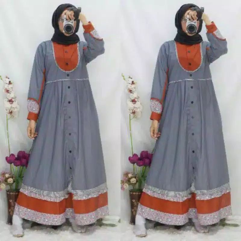 gamis tunica bahan toyobo.gamis muslim. Gamis syar'i