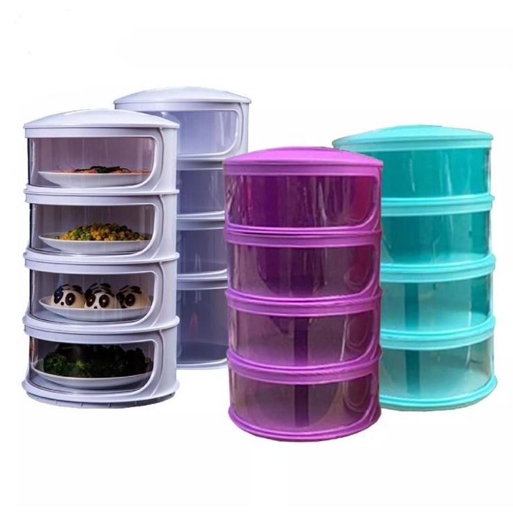 BELLA - FOOD STORAGE TUDUNG SAJI 4 SUSUN RAKITAN SERBAGUNA COVER 4 LAYERS PENYIMPANAN MAKANAN