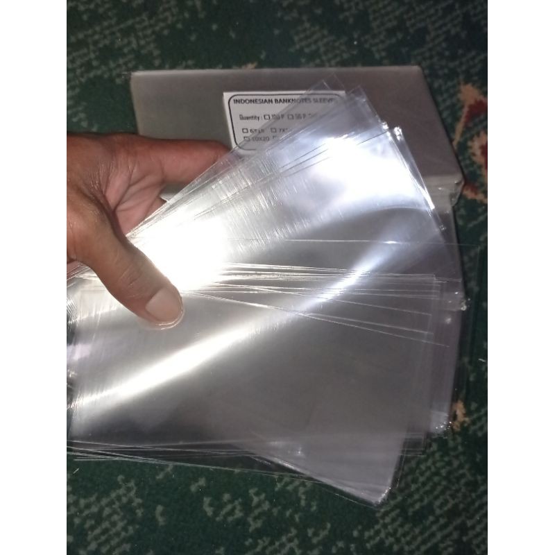 

plastik opo pelindung uang kuno kertas