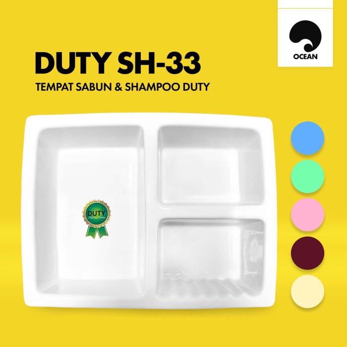 TEMPAT SABUN KAMAR MANDI RAK / TEMPAT SABUN CAIR BATANG / WADAH SABUN | DUTY SH-33