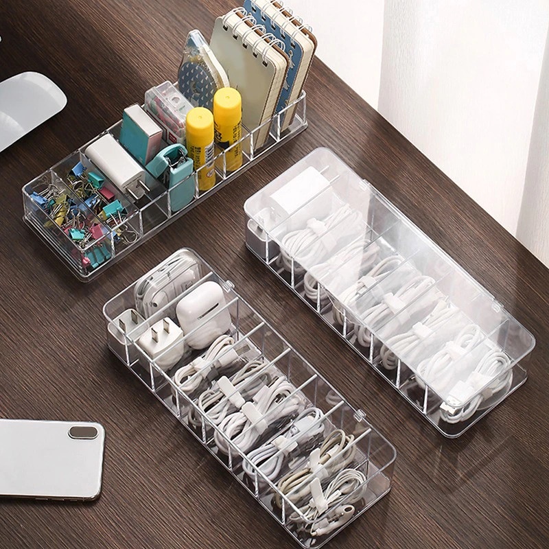 GS8i Bnbs Kotak Kabel Organizer Cable Storage Box 8 Slot - Bn-2046 - White Or-i