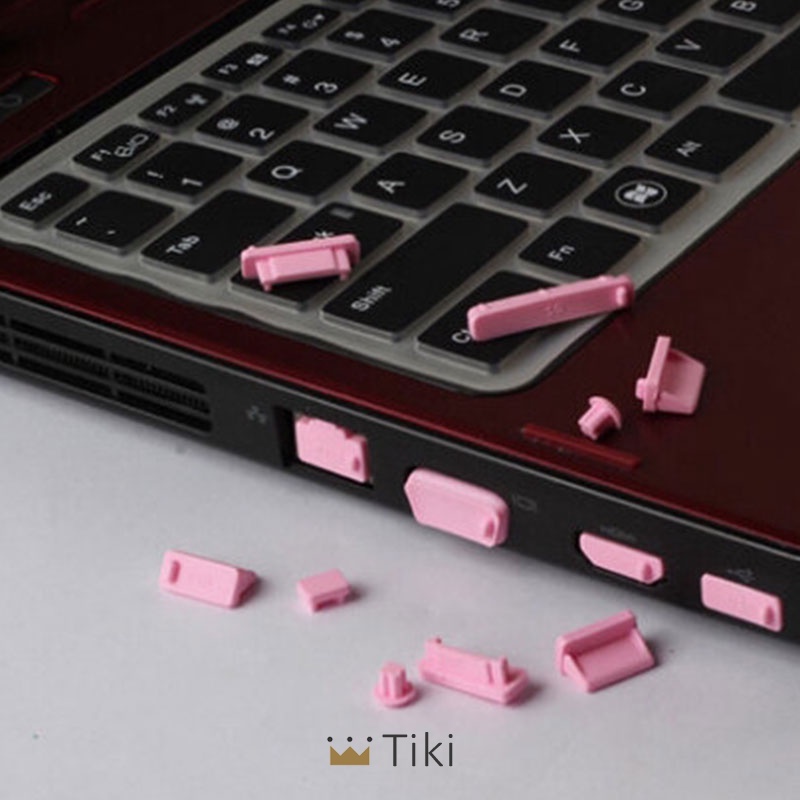 13pcs/set Silikon Elastis Anti Debu Pelindung Port Laptop Notebook Komputer | TiKi-1