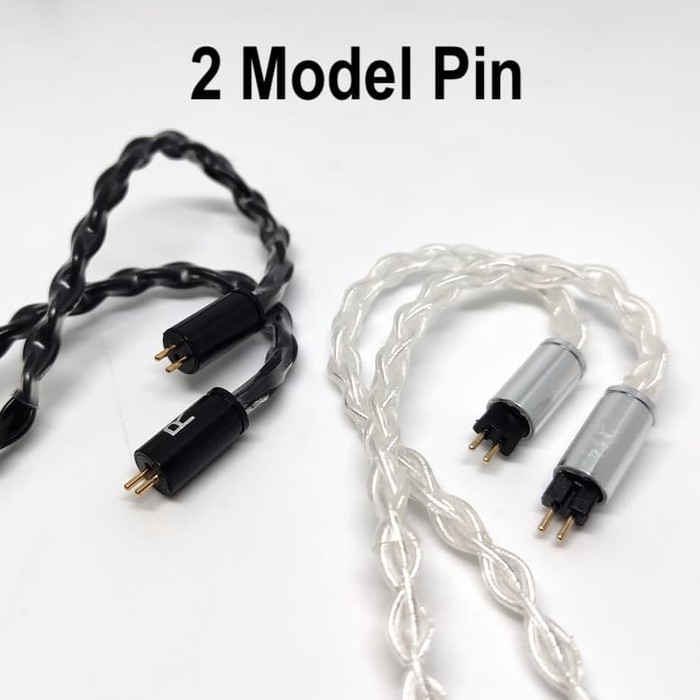 Thick 8 Braid 2 Pin Cable 320 Core Silver Plated With Super Microphone