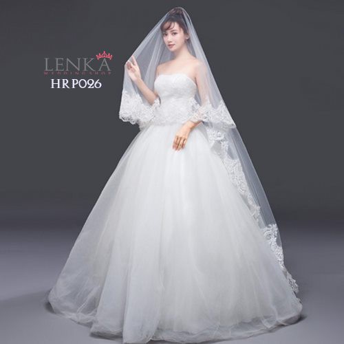 [TOKO TERPERCAYA] WEDDING VEIL LACE AKSESORIS PENGANTIN RENDA PUTIH HRP026