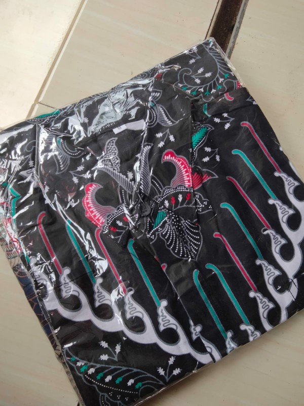 Kemeja Batik Pria Lengan Panjang Size M L Xl Xxl Bswart New Arrival