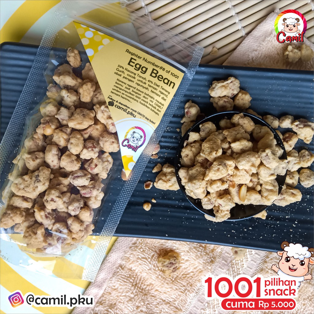

[CAMIL REG.0008] EGG BEAN , CEMILAN / SNACK KACANG TELUR