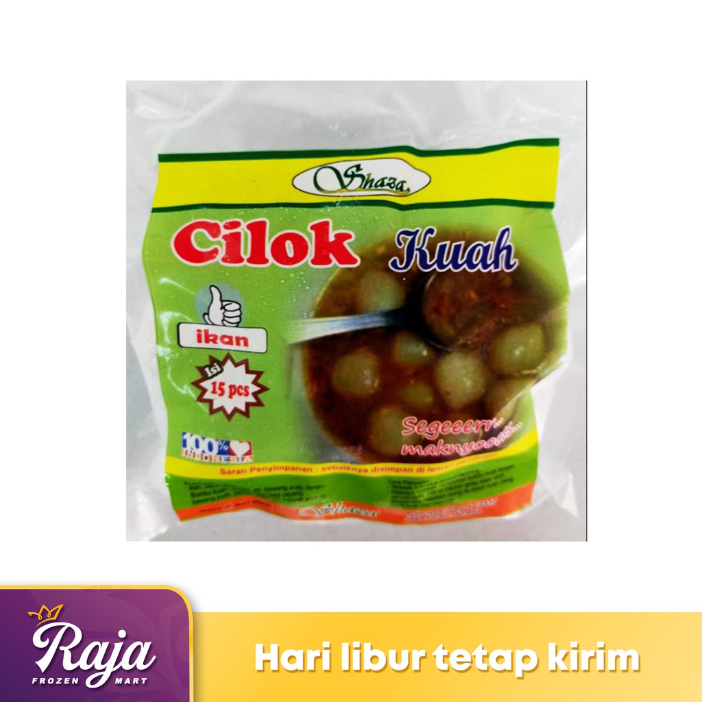 

Shaza Cilok Ahaay Kuah lkan isi 15 / Cilok Ikan / Cilok Kuah / Cilok / Frozen Food