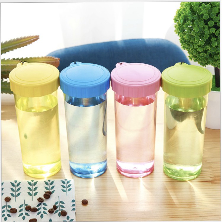 Botol minum bening warna yellow