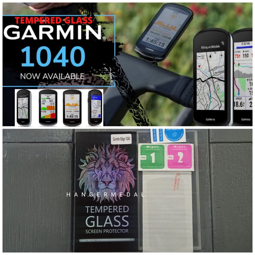 Tempered Glass Garmin Edge 1040 Solar Screen Guard Pelindung Layar