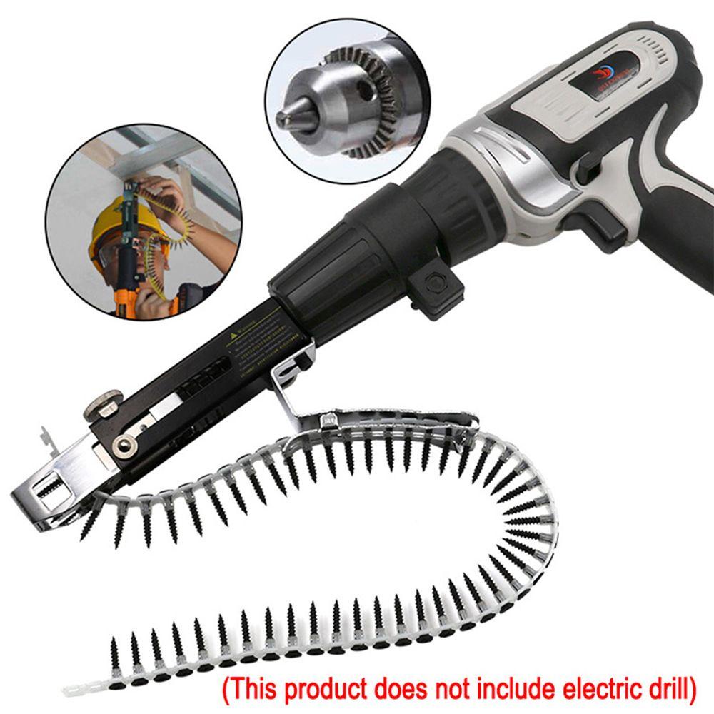 Populer Rantai Paku Tembak Kualitas Tinggi Woodworking Alat Cordless Power Adapter Screw Gun