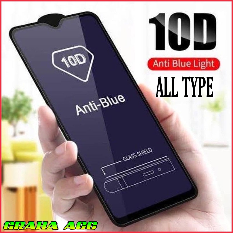OPPO A15/OPPO A16/OPPO A31 TEMPERED GLASS FULL LAYAR 9D/10D ANTI RADIASI ANTI BLUE