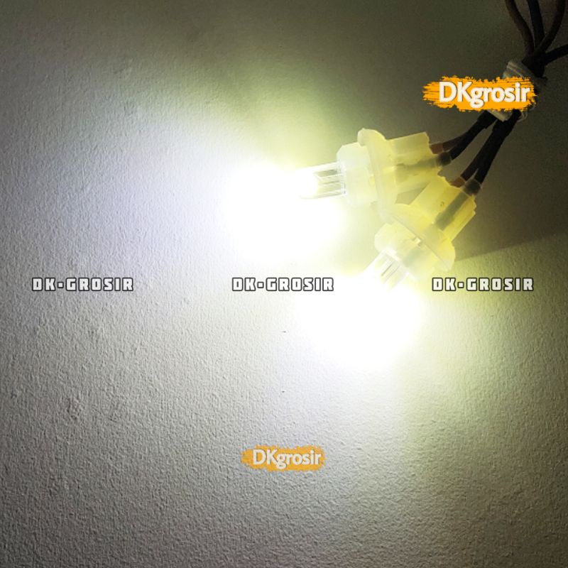 2Pc - Lampu LED -  Lampu Sen colok LED T10 Senja Sein Mode Diam / standby - Lampu senja, spedoo Pink, biru, kuning, ice blue-PUTIH