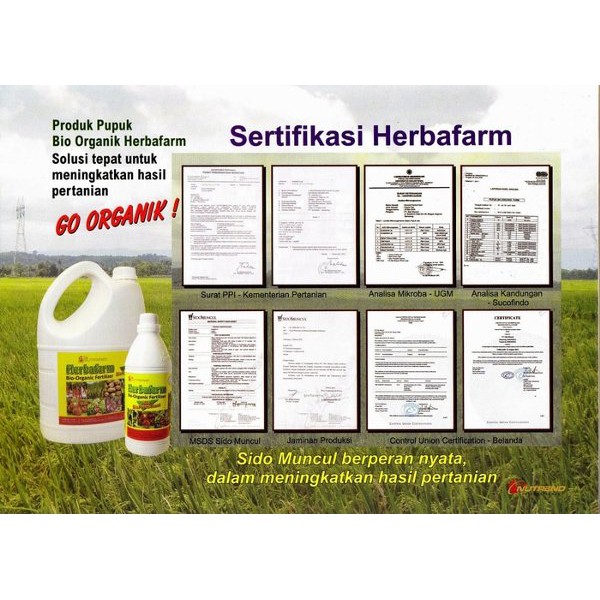 Pupuk Bio Organik Herbafarm pupuk cair Bio organik Berkualitas  PPK
