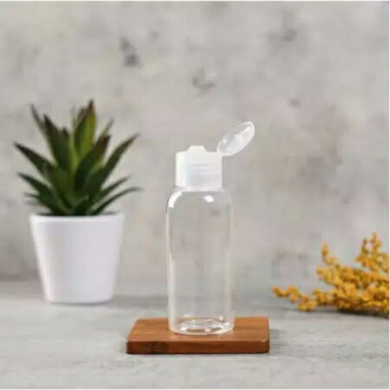 

Botol 60ml tutup natural (bening) FLIP Spray Putih ecer tempat sabun sampo travelling handsanitizer