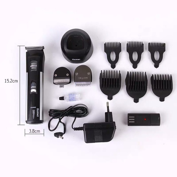 Kemei KM-3006 Washable Hair Clipper Charger Alat Cukur Rambut