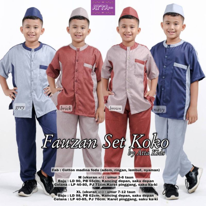 Fauzan Koko set kids fashion solo recommended high quality