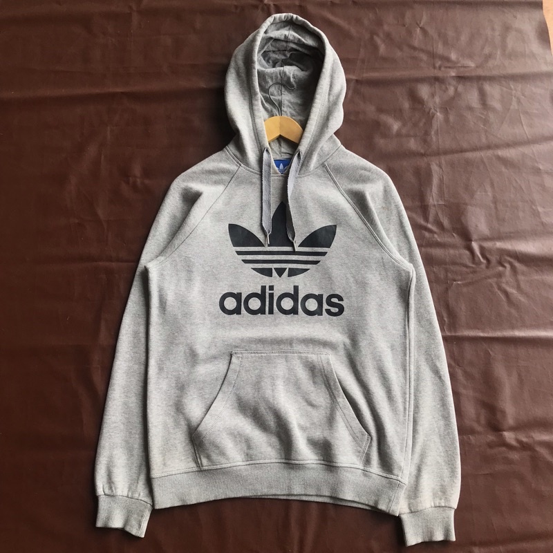 hoodie adidas trefoil grey