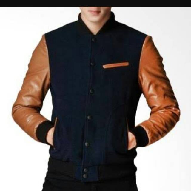 pryza jaket kulit pria baseball original df y cewek asli garut hitam crop korea domba sapi semi kuli
