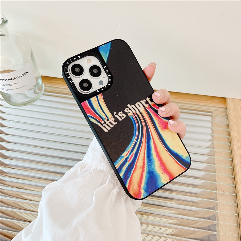 Soft case Silikon TPU pastel aurora Cover Iphone 13 12 11 Pro max x xs xr xsmax 8 7 plus