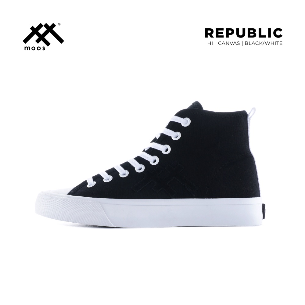 Moos Footwear Hi Republic Black/White