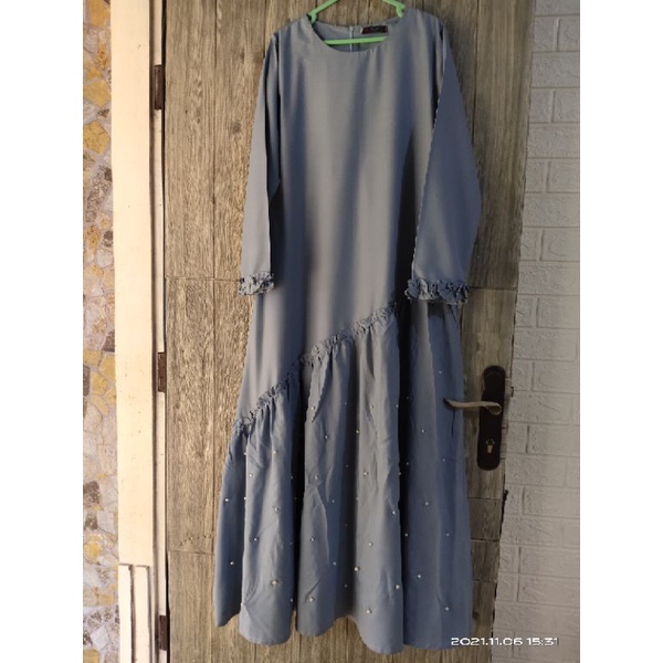 preloved gamis mutiara ori NMR by Namira