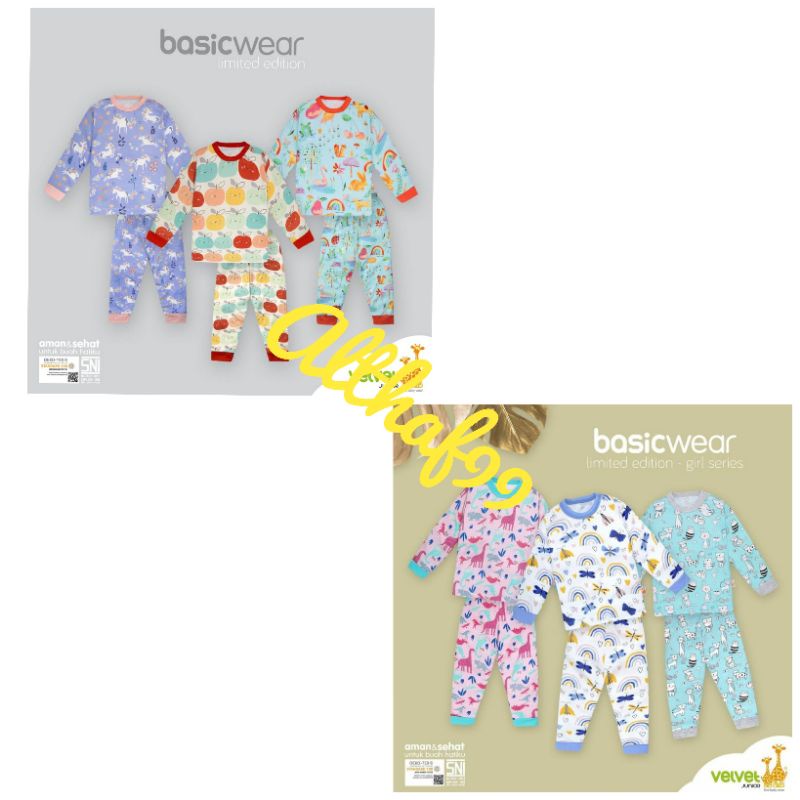 LIMITED ED - Setelan PANJANG Velvet Junior Motif "CHEERFULL & FLOURISH"Kancing Pundak SML LB XL XXL