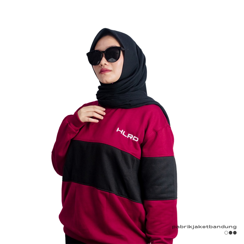 Holyrider Sweatshirt Stripe Thara Maroon II Sweatshirt Stripe Fashionable