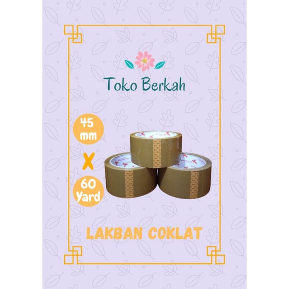 

Lakban Coklat 60 Yard