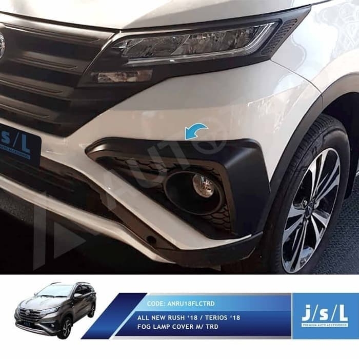 Cover Fog Lamp All New Rush Terios TRD 2018  2019 Foglamp Hitam Doff