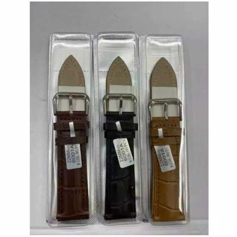 STRAP KULIT TALI JAM TANGAN TIME KING TALI KULIT JAM TIME KING ORYGINAL