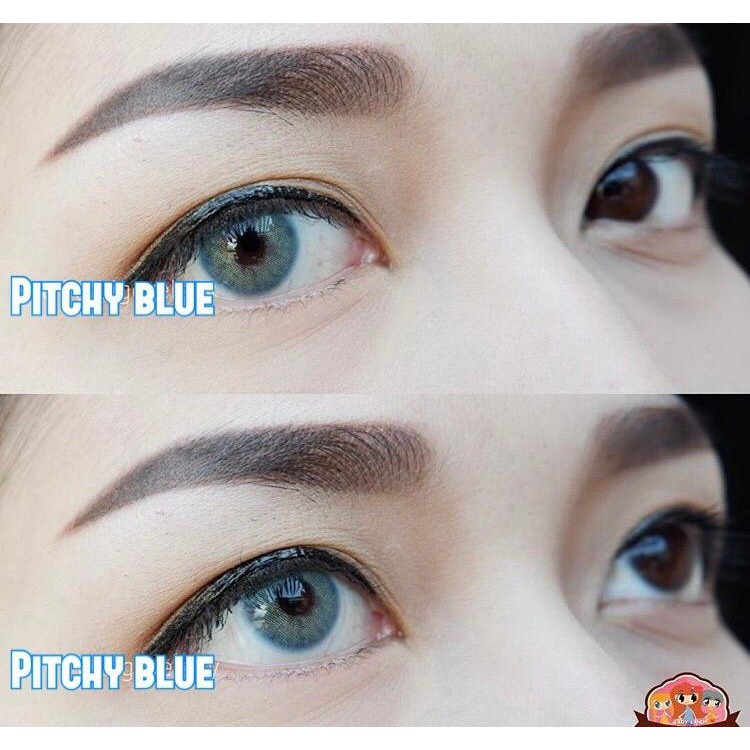 Softlens Pengantin MUA Sweety Pitchy Warna Gray Grey Brown Sky Blue Lime Green Soflens Soflen Soplen