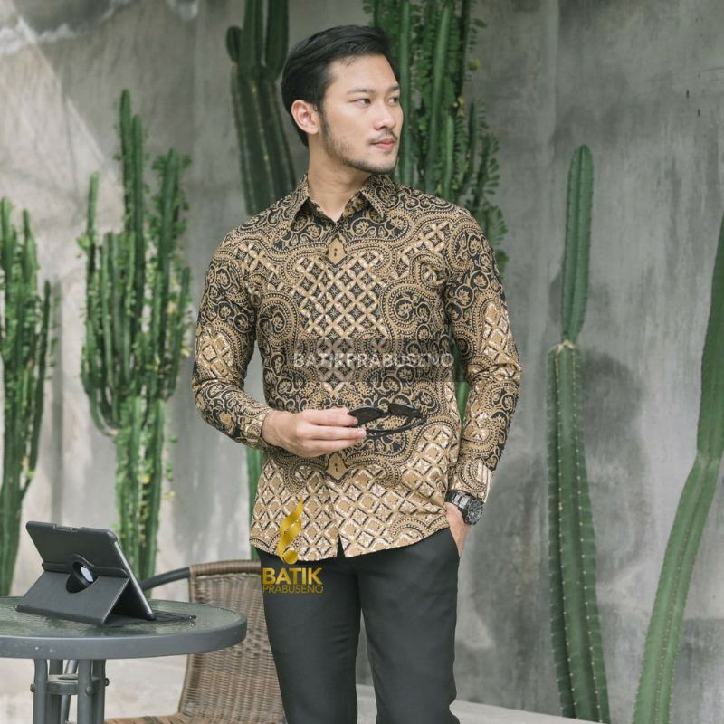 Kemeja Batik Pria Slimfir Premium PARANGAN Bahan Katun Sragenan