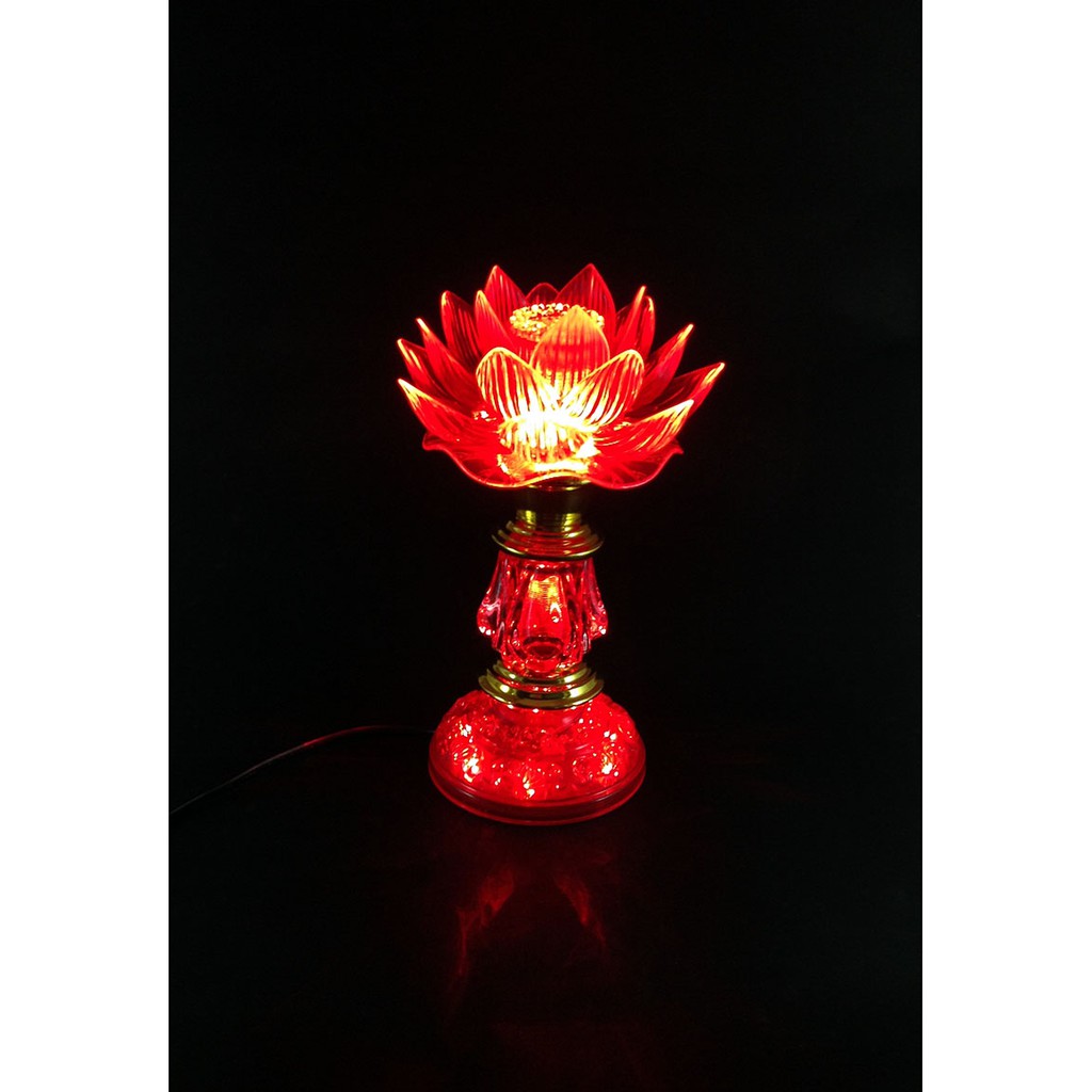 Lampu Altar Puja Sembahyang Wang C LED Teratai 22.5CM