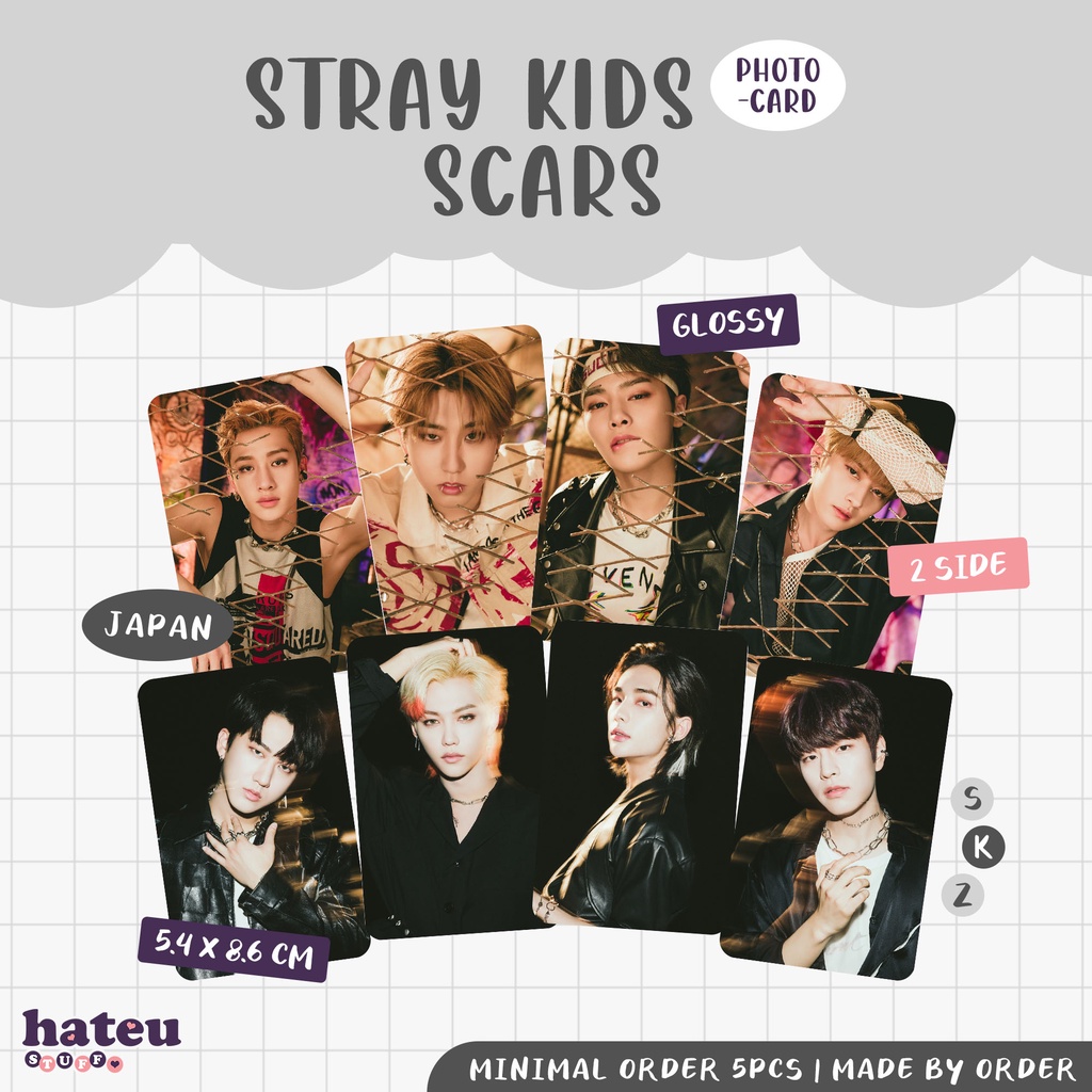 Stray Kids Unofficial Photocard Scars