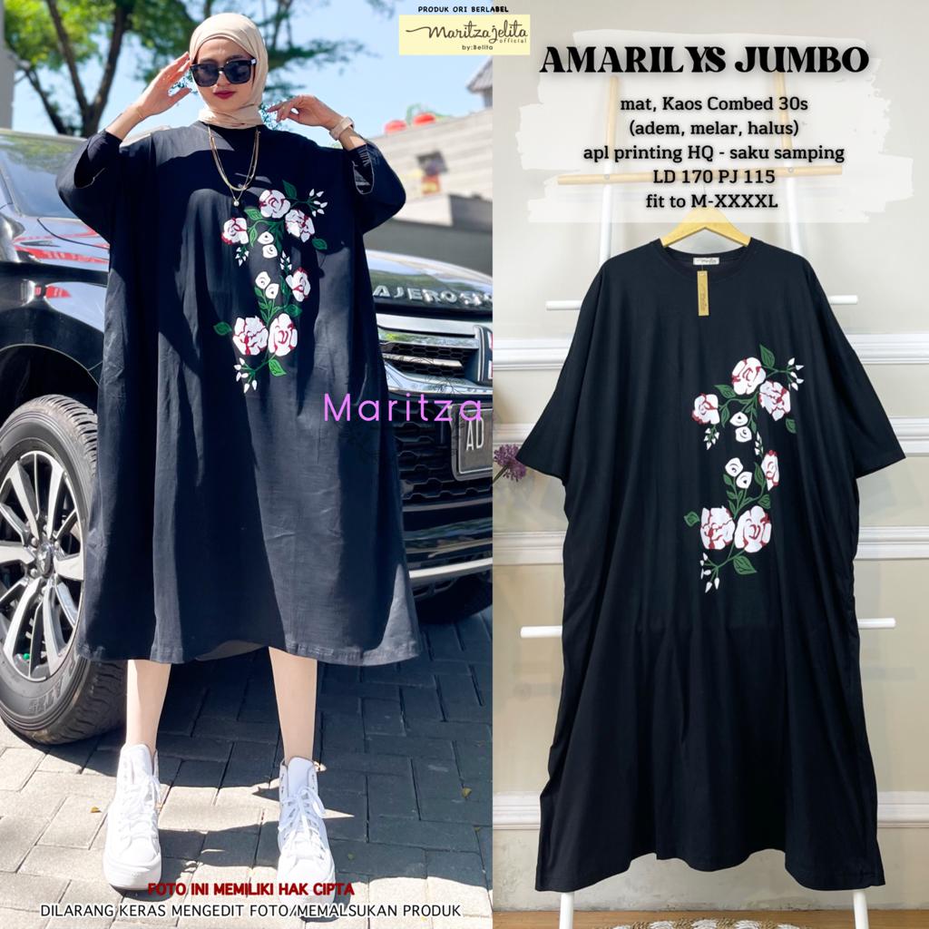 AMARILYS JUMBO DRESS GAMIS KAOS ORI MARITZA