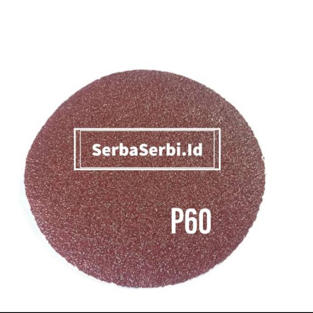 KERTAS AMPLAS BULAT VELCRO 4 ICH GRIT 60 80 120 180 240 400 PENGHALUS PERATA PERKAKAS