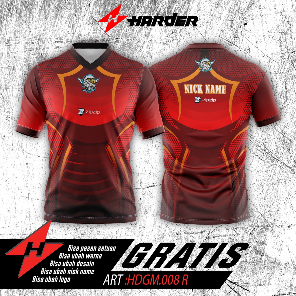 Jersey Kaos Baju Dewasa Gaming 8 - Jersey Gaming Esport - Zipzip