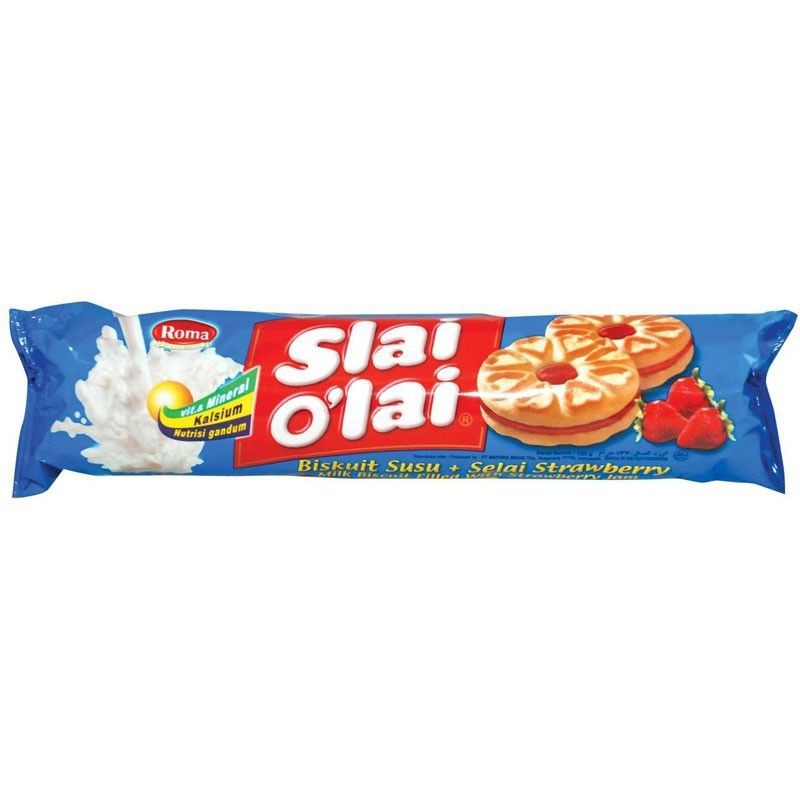 

Slai O'lai Biskuit Rasa Strawberry 128gr-Biskuit rasa buah