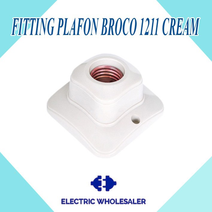 FITTING PLAFON BROCO 1211 CREAM