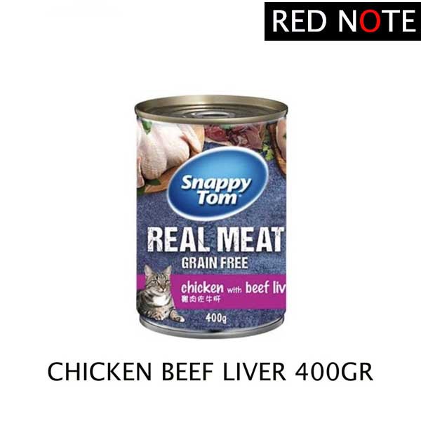 SNAPPY TOM 400gr Chicken With Beef Liver