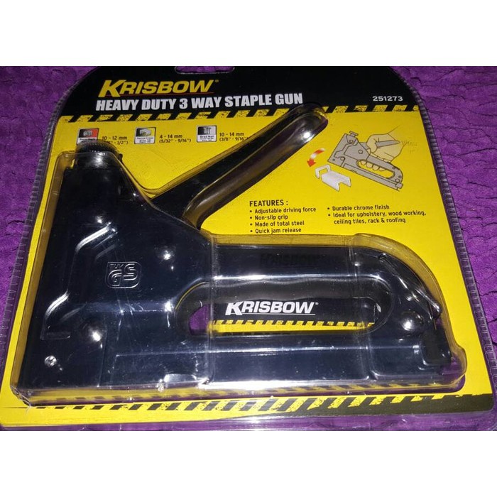 

freeongkir krisbow heavy duty 3in1 staple gun stapler manual staples gratisongkir