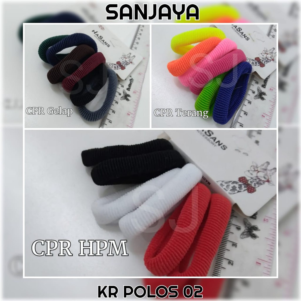 GELANG IKAT RAMBUT / IKAT RAMBUT WANITA LUCU / KUNCIRAN WARNA WARNI / KUNCIR RAMBUT POLOS WANITA / KR POLOS 02